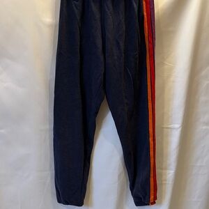 Aviator Navy Blue Fleece-Lined Sweatpants - small